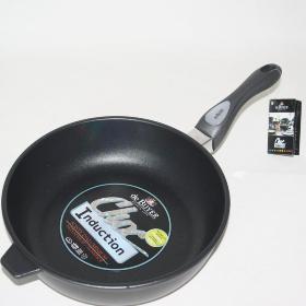 SAUTEUSE CHOC INDUCTION DE BUYER FONTE ALUMINIUM QUEUE FIXE  28 CM