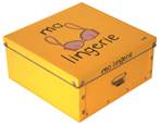INCIDENCE BOITE DE RANGEMENT POUR LA LINGERIE "JAUNE"