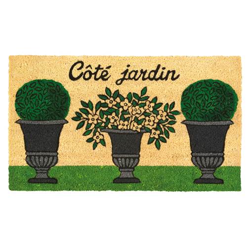 Paillasson derrière la porte - Côté jardin