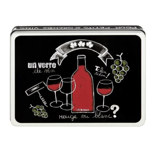 Boîte dlp garnie pour le vin - Un verre de vin