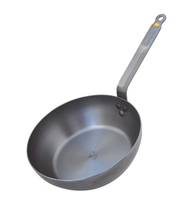 POÊLE PAYSANNE A BORD HAUTS EN TOLE D'ACIER MINERAL DE BUYER 24 CM
