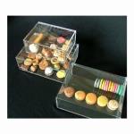 Boites de patisserie en plexiglas