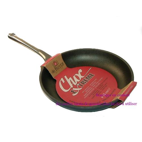 POÊLE CHOC EXTREME DE BUYER ANTIADHESIVE 32 cm