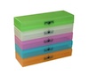 BOITE DE RANGEMENT EN PLASTIQUE " 5 COULEURS TRANSLUCIDE AU CHOIX " 