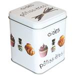 INCIDENCE BOITE DE RANGEMENT EN METAL GOURMET POUR LES SACHETS DE LEVURE ET SUCRE