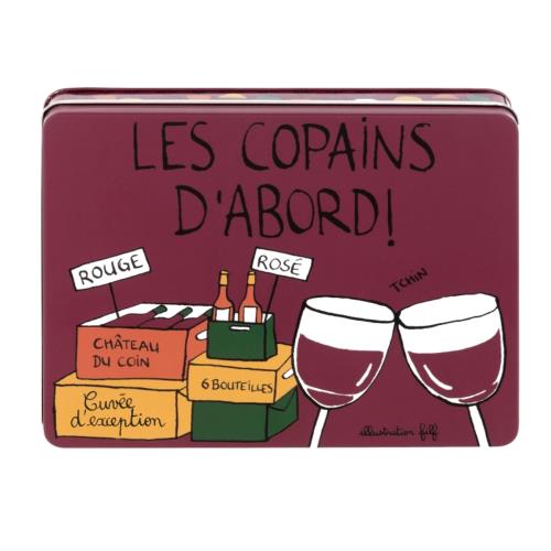 Boîte dlp garnie pour le vin - Les copains d'abord
