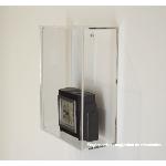 VITRINE MURALE AVEC OUVERTURE FRONTALE EN PLEXIGLAS 24 cm X18 cm X 8 cm