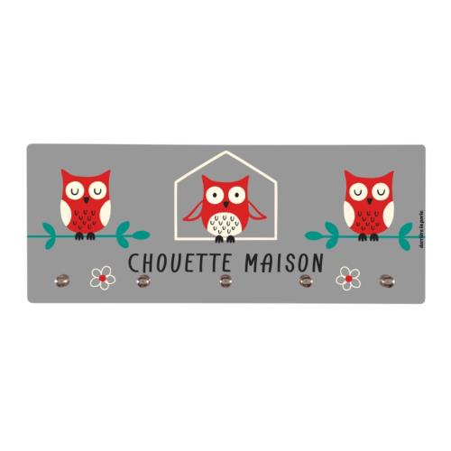 Accroche clés derrière la porte - Chouette Maison Gris