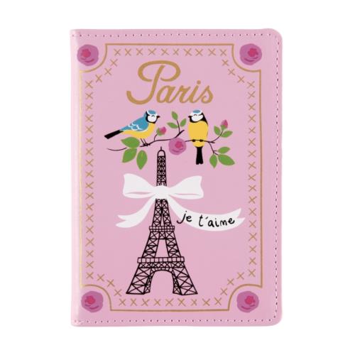 Porte passeport derrière la porte - Paris je t'aime