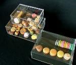 Boîte de pâtisserie en plexiglas  24 x18 x 8 cm