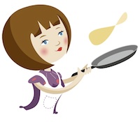 Mina crêpes en rond