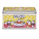 DLP BOITE DE RANGEMENT POUR LE THE " LAISSEZ REPOSER JAUNE/ROSE"