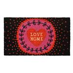 PAILLASSON COCO/PVC DERRIERE LA PORTE "LOVE HOME MULTICOLORE"