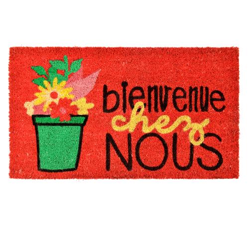 Paillasson derrière la porte - bienvenue chez NOUS