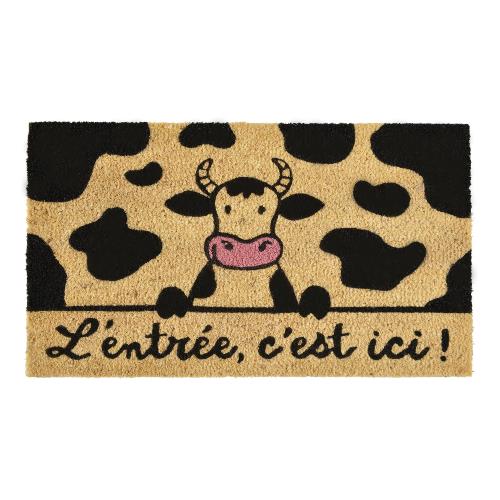 Paillasson derrière la porte - L'entrée c'est ici