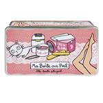 DERRIERE LA PORTE BOITE DE RANGEMENT POUR L'EPILATION "AU POIL ROSE"