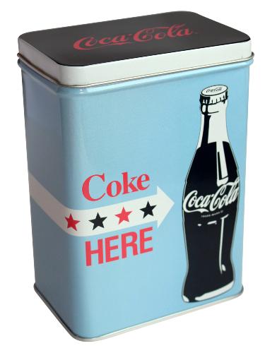 BOITE DE RANGEMENT EN METAL "COKE HERE" AVENUE OF THE STARS  