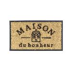 Paillasson caoutchouc/coco derrière la porte - Maison du bonheur