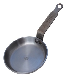POELE A BLINIS  DE BUYER ACIER MINERAL 12 cm