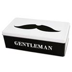 BOITE DE RANGEMENT METAL AVENUE OF THE STARS " GENTLEMAN MOUSTACHE" 