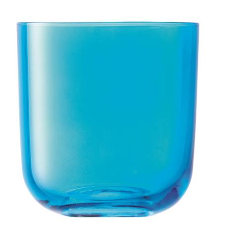 4 VERRES GOBELET CENTRO TURQUOISE