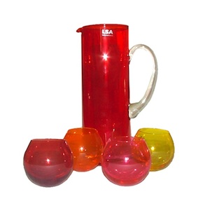 VERRES ET POT LSA ROUGE