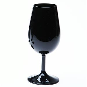 Verres noirs pour le vin rouge et blanc